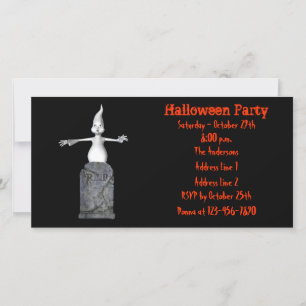 Invitación de Halloween de la Tumba Fantasma