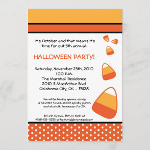 invitación de Halloween de las pastillas de