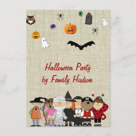 INVITACIÓN DE HALLOWEEN DE LOS NIÑOS