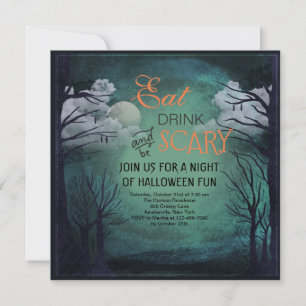 Invitación de Halloween de medianoche