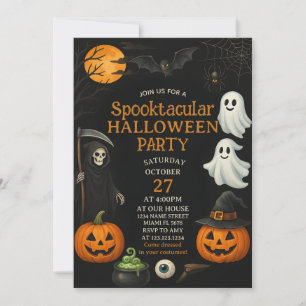 Invitación de Halloween de Noche Fright Spooktacul