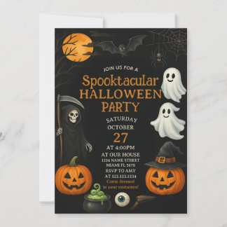 Invitación de Halloween de Noche Fright Spooktacul