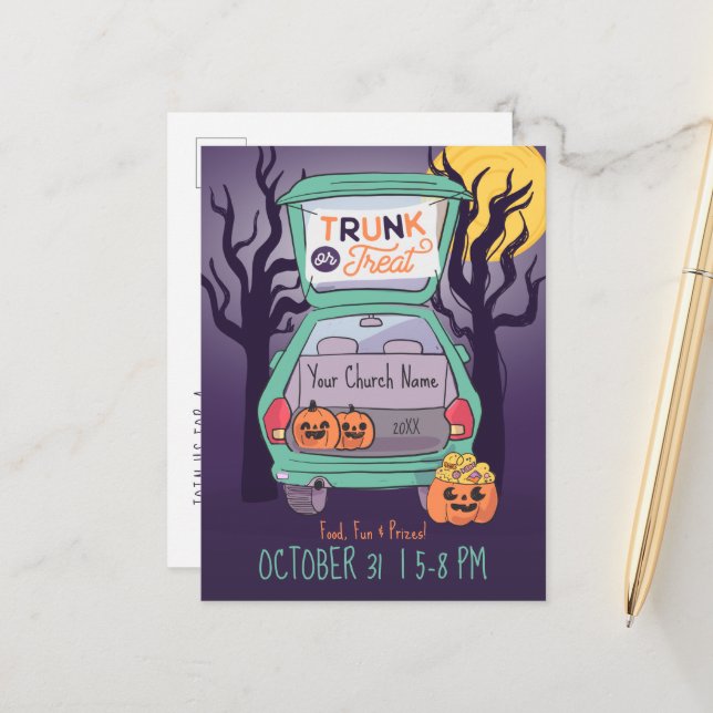 Invitación de Halloween de Personalizados de malla (Anverso/Reverso In Situ)