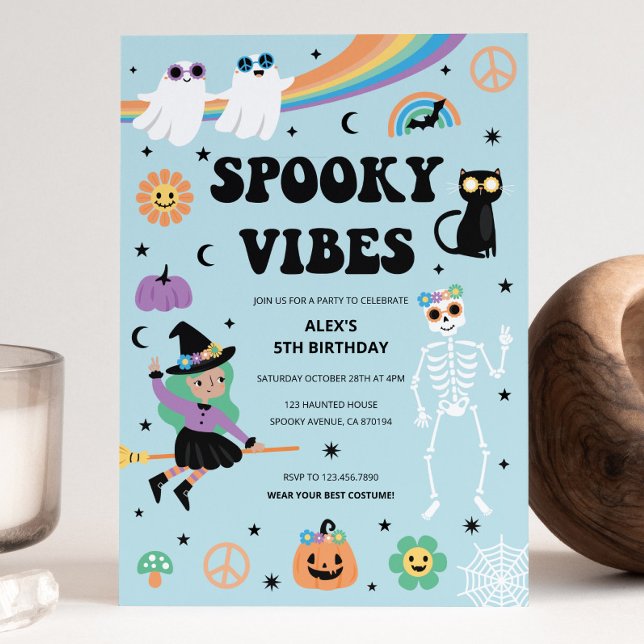 Invitación de Halloween de Spooky Vibes (Subido por el creador)