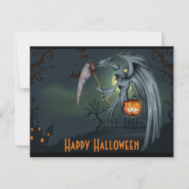 Invitación de Halloween del cementerio del parca