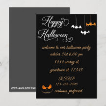 Invitación de Halloween escriba su texto