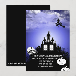 Invitación de Halloween escriba su texto