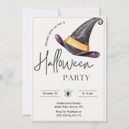 Invitación de Halloween, Gorra de Brujas