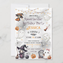 Invitación de Halloween 'Happy Boo' – Fantasma Ado