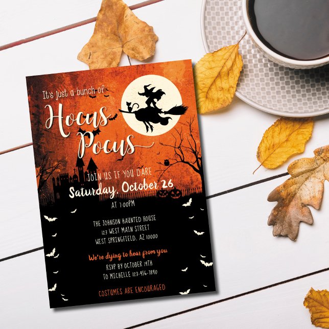 Invitación de Halloween Hocus Pocus (Subido por el creador)