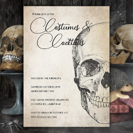 Invitación de Halloween Invitación Fiesta de cráne