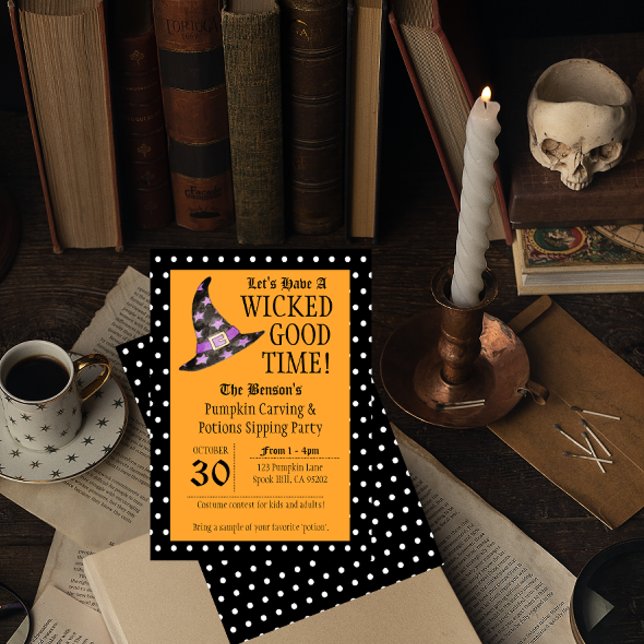 Invitación de Halloween, Naranja del Buen Tiempo M (Subido por el creador)