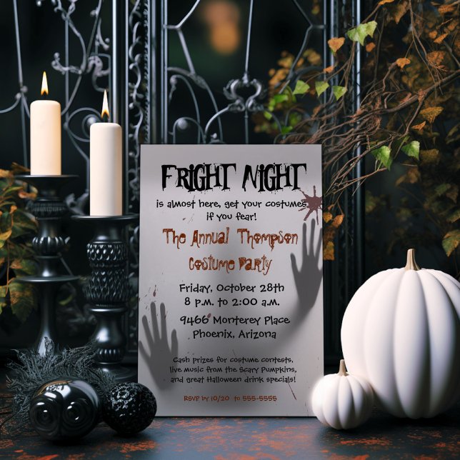 Invitación de Halloween Noche de Terror (Subido por el creador)