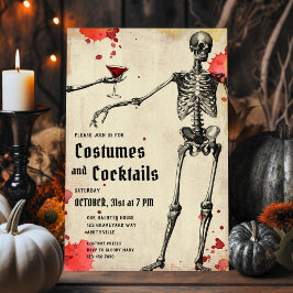 Invitación de Halloween para adultos adultos sangr
