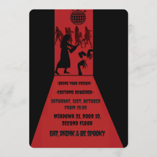 Invitación de Halloween para adultos aterradores