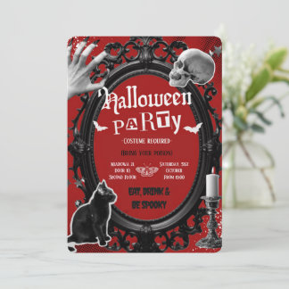 Invitación de Halloween para adultos aterradores