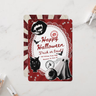 Invitación de Halloween para adultos aterradores