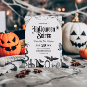 Invitación de Halloween para adultos con temática 