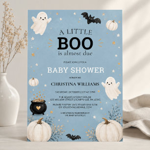 Invitación de Halloween para Baby Shower Little Bo