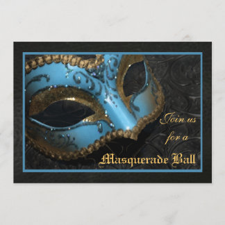 Invitación de Halloween para Baile de Máscaras con