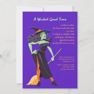 Invitación de Halloween para Dama