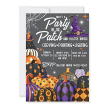 Invitación de Halloween para Fiesta en el Campo de