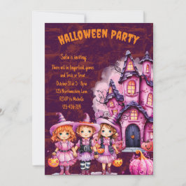 Invitación de Halloween para niños