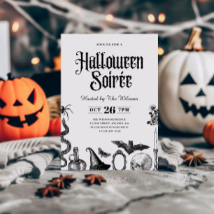 Invitación de Halloween para Soirée de adultos con