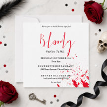 Invitación de Halloween para una fiesta de miedo c