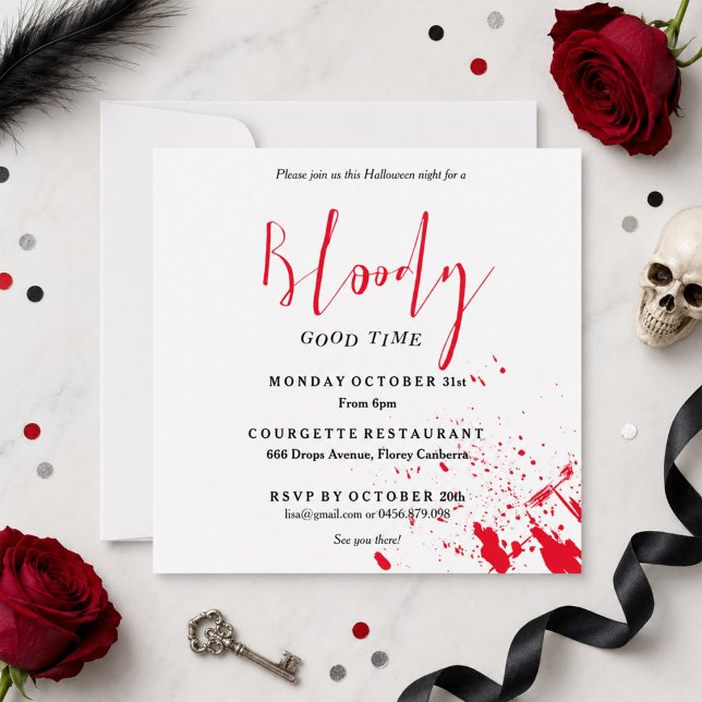 Invitación de Halloween para una fiesta de miedo c (Subido por el creador)