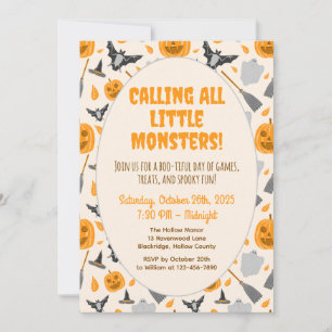 Invitación de Halloween para una fiesta linda y es