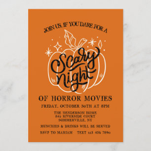 Invitación de Halloween para una Noche de Terror