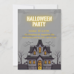 INVITACIÓN DE HALLOWEEN PERSONALIZADA A CASA ENCAN