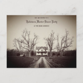 Invitación de Halloween, personalizado de la casa