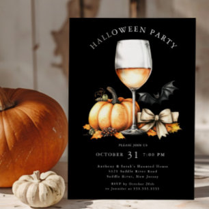 Invitación de Halloween sorprendentemente elegante