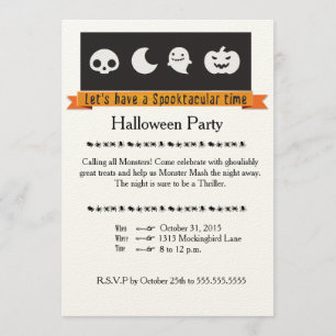Invitación de Halloween Spooktacular