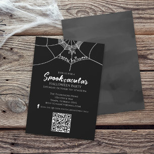 Invitación de Halloween Spooktacular Araña Código 