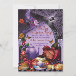 INVITACIÓN DE HALLOWEEN TEA PARTY