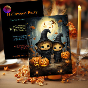 Invitación de Halloween Testigos infantiles calaba