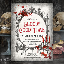 Invitación de Halloween Tiempo Sangriento