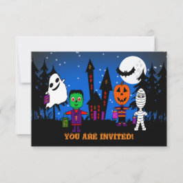 Invitación de Halloween "Truco o tratamiento"