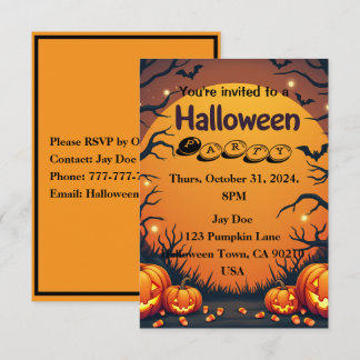 Invitación de Halloween - ¡Únete a nosotros para u