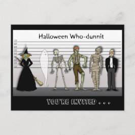 Invitación de halloween Who-Dunnit