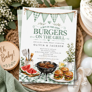 Invitación de Hamburguesas a la Parrilla Verde Sal