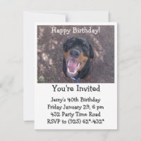 Invitación de Happy Heidi Rottweiler