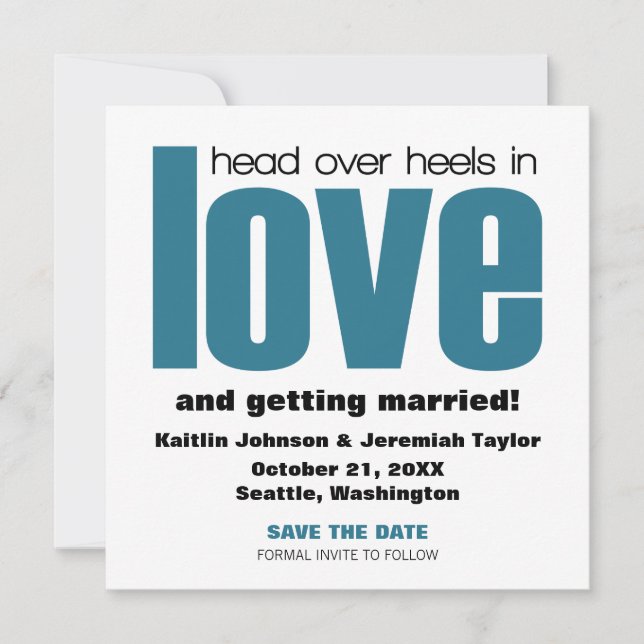Invitación de "Head Over Heels" para guardar la fe (Anverso)