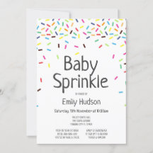 Invitación de helado de Baby Sprinkle editable