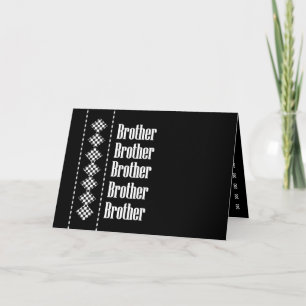 Invitación de hermano ujier con cheques de diamant