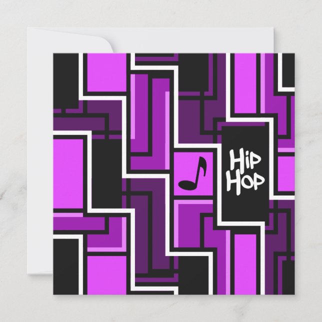 Invitación de hip hop - personalizar (Anverso)