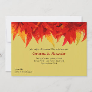Invitación de Hojas Escarlatas